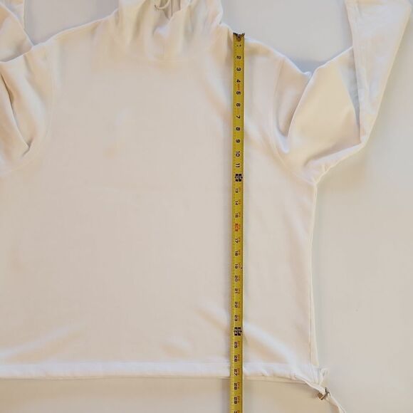 DKNY White Cozy Oversized draw string hoodie - Picture 8 of 12